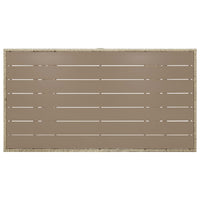 Tavolo da Giardino Grigio 120x70x66 cm in Polyrattan cod mxl 34401