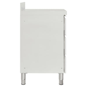 Mobili da cucina commerciali con 3 cassetti 2 pz 50x60x96 cm 3081935