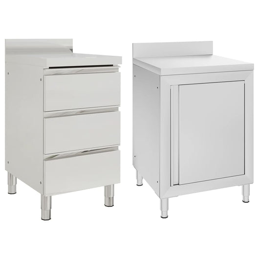 Lto di 2 mobili da cucina 96 cm acciaio inox professionale 02_0000006