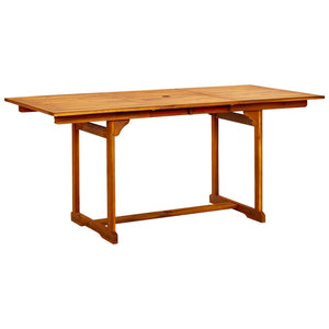 Tavolo da Pranzo per Esterni (120-170)x80x75 cm in Legno Acacia cod mxl 34441