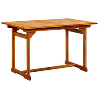 Tavolo da Pranzo per Esterni (120-170)x80x75 cm in Legno Acacia cod mxl 34441