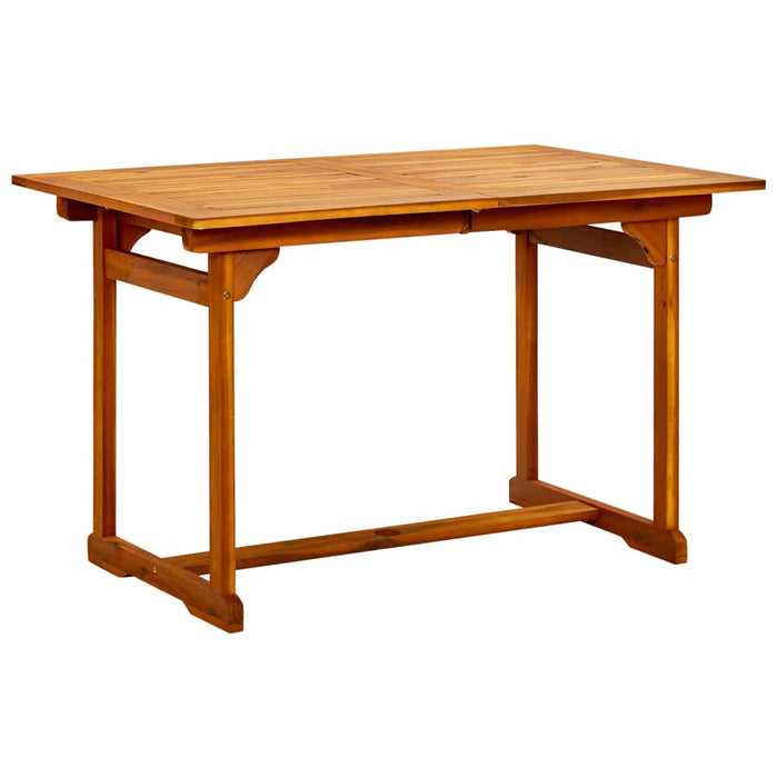 Tavolo da Pranzo per Esterni (120-170)x80x75 cm in Legno Acacia cod mxl 34441