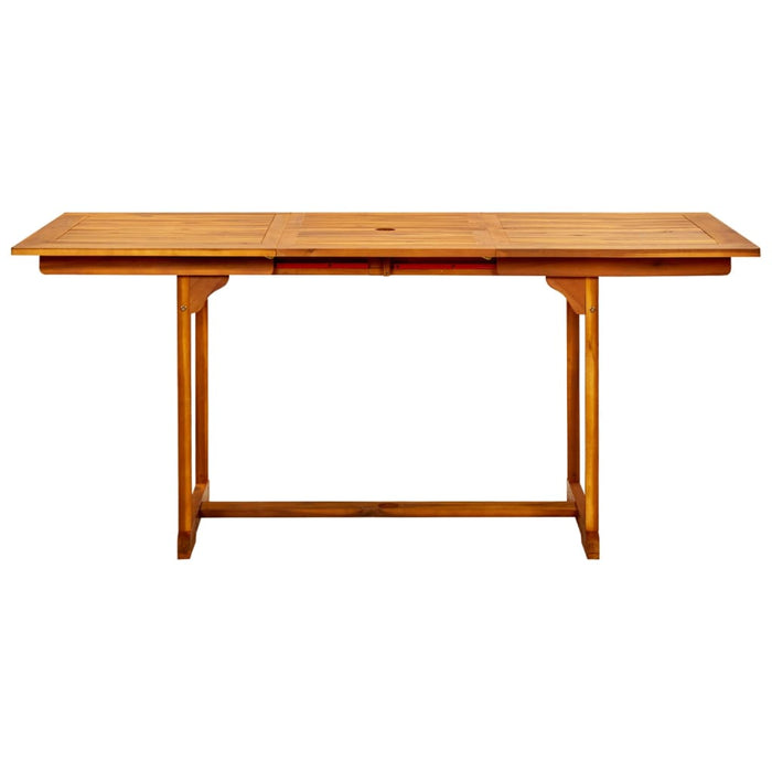 Tavolo da Pranzo per Esterni (120-170)x80x75 cm in Legno Acacia cod mxl 34441