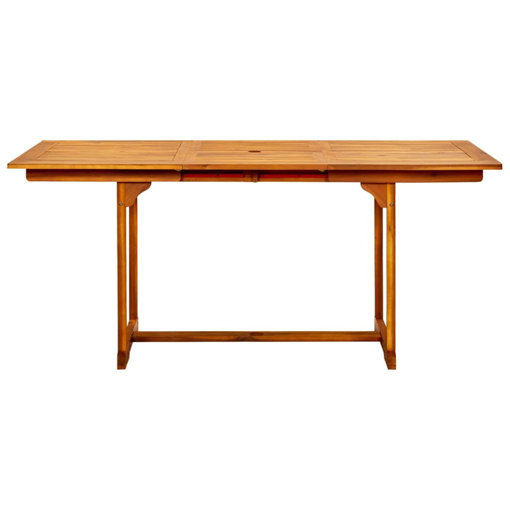 Tavolo da Pranzo per Esterni (120-170)x80x75 cm in Legno Acacia 316568