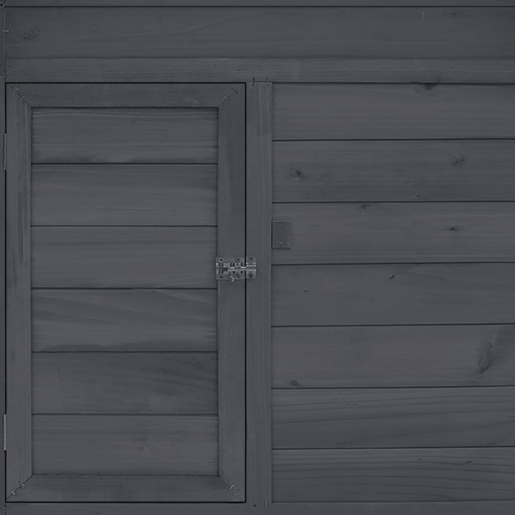 Pollaio 152 x 96 x 110 cm in legno massello di abete grigio e bianco 02_0001703