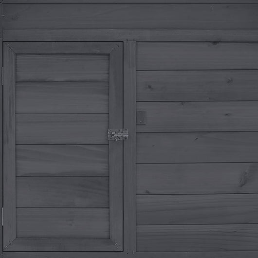 Pollaio 152 x 96 x 110 cm in legno massello di abete grigio e bianco 02_0001703