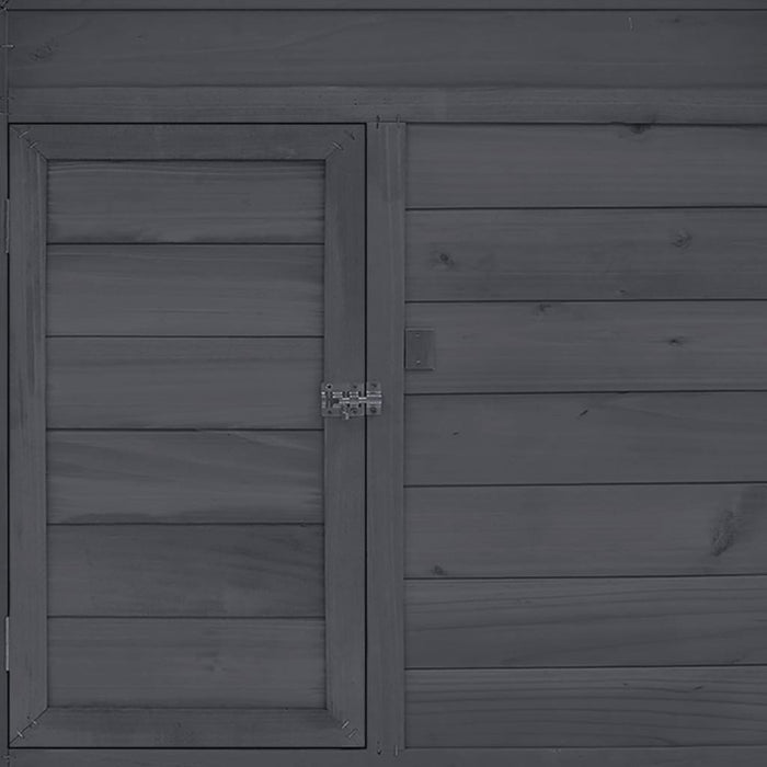 Pollaio 152 x 96 x 110 cm in legno massello di abete grigio e bianco 02_0001703