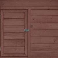 Pollaio 152 x 96 x 110 cm in legno massello di abete moka e bianco 02_0001706