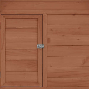 Pollaio Moka e Bianco 150x96x110 cm Legno Massello di Abete 171461