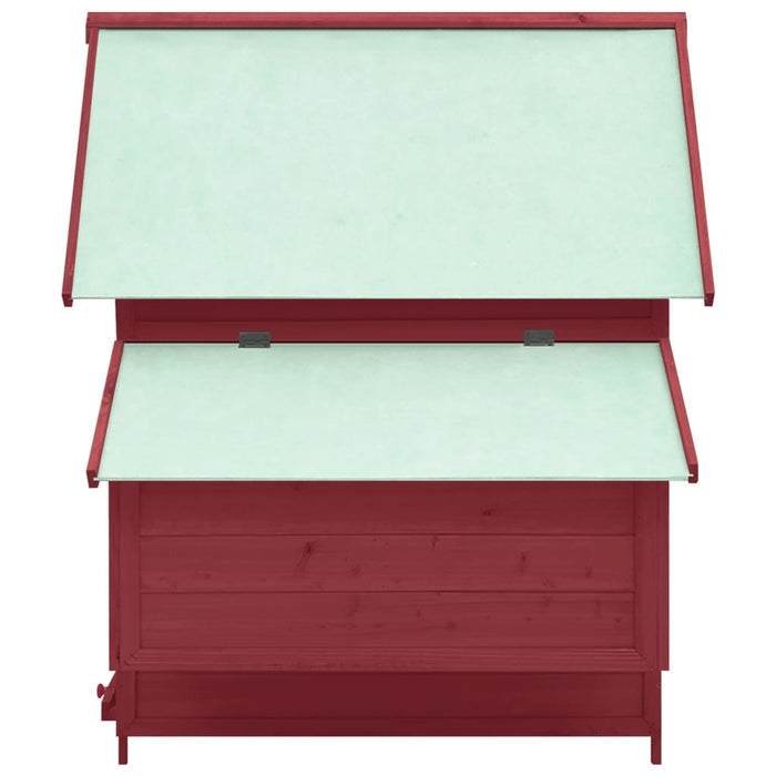 Pollaio 152 x 96 x 110 cm in legno massello di abete rosso e bianco 02_0001709