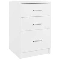 Comodino Bianco 40x40x63 cm in Legno Multistrato 808639