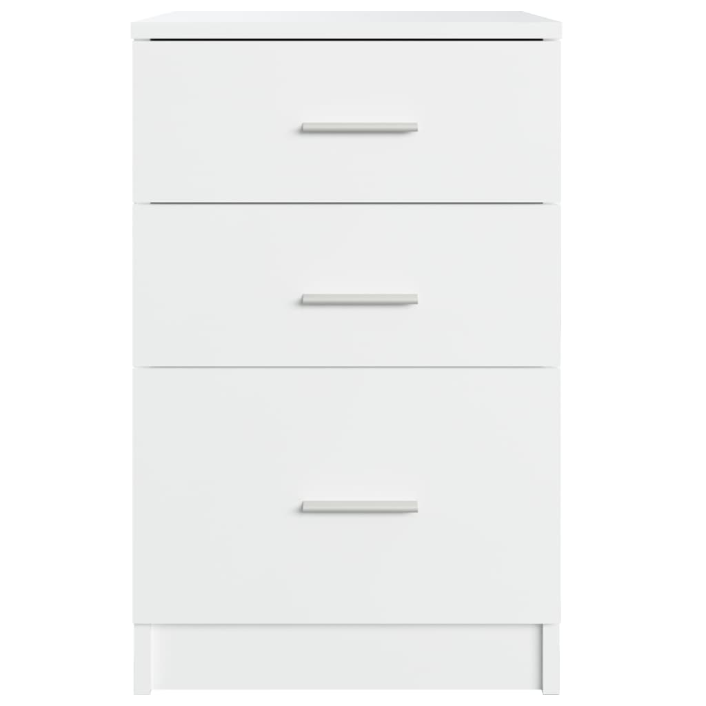 Comodino Bianco 40x40x63 cm in Legno Multistrato 808639