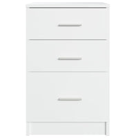 Comodino Bianco 40x40x63 cm in Legno Multistrato 808639