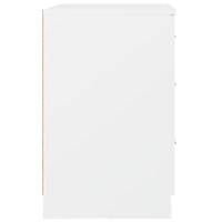 Comodino Bianco 40x40x63 cm in Legno Multistrato 808639