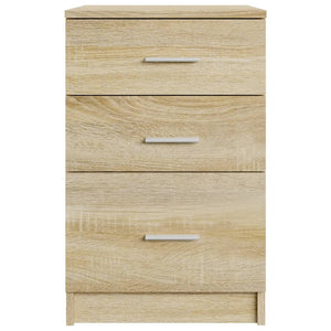 Comodino-Tavolino da notte Rovere Sonoma 40x40x63 cm in Legno Multistrato