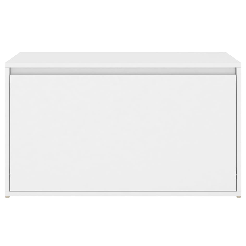 Panca da ingresso panca 80 x 40 x 45 cm in truciolare bianco 02_0010857