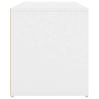 Panca da Ingresso 80x40x45 cm Bianca in Truciolato cod mxl 52572