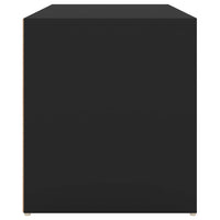 Panca da Ingresso 80x40x45 cm Nera in Truciolato 808667