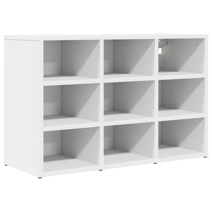 vidaXL Scarpiera Bianco 77.5 x 30 x 51 cm Legno multistrato