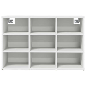 vidaXL Scarpiera Bianco 77.5 x 30 x 51 cm Legno multistrato