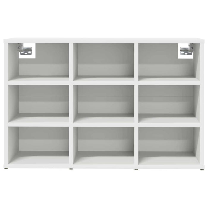 vidaXL Scarpiera Bianco 77.5 x 30 x 51 cm Legno multistrato