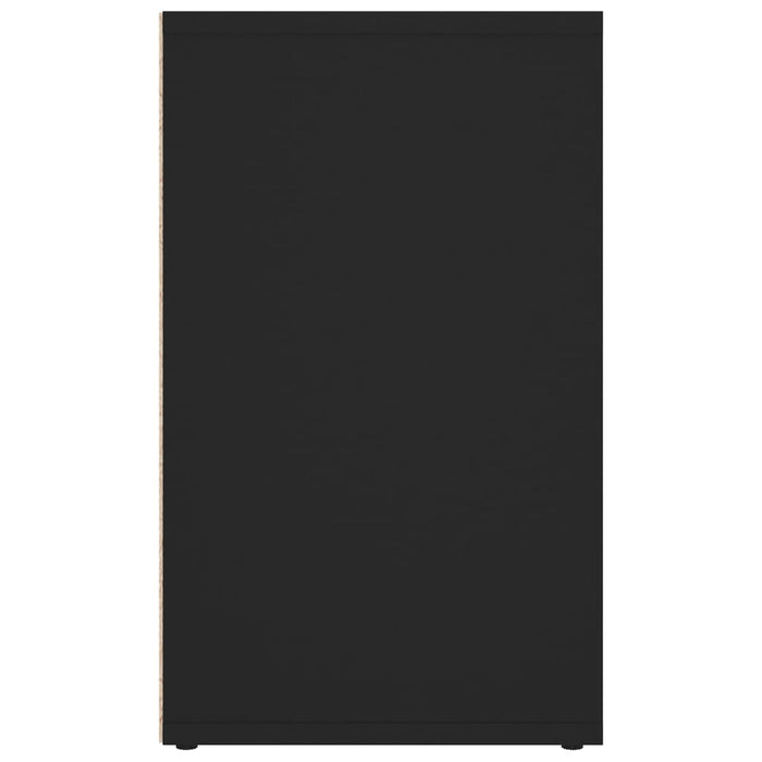 Scarpiera Nera 52,5x30x50 cm 808686