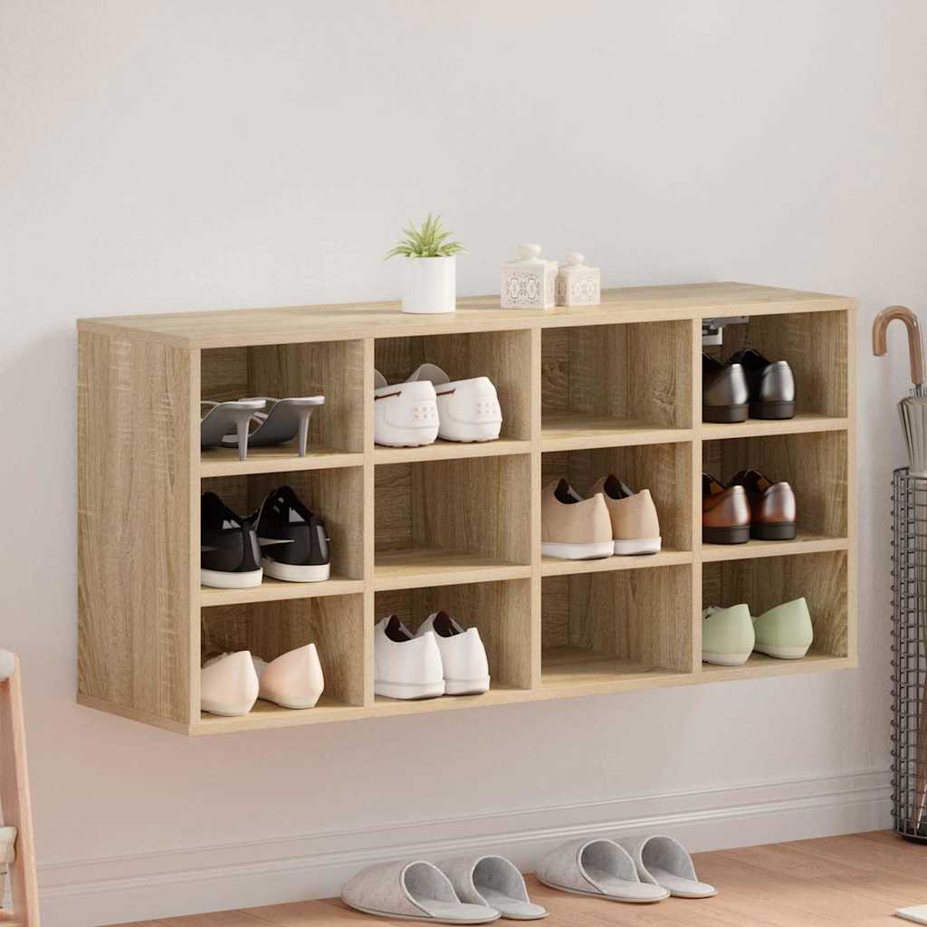 vidaXL Scarpiera rovere sonoma 103 x 30 x 51 cm Legno multistrato