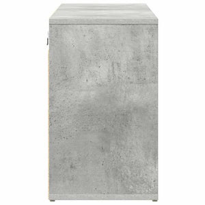 vidaXL Scarpiera Grigio cemento 103 x 30 x 51 cm Legno multistrato