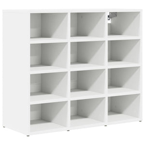 vidaXL Scarpiera Bianco 77.5 x 30 x 67 cm Legno multistrato