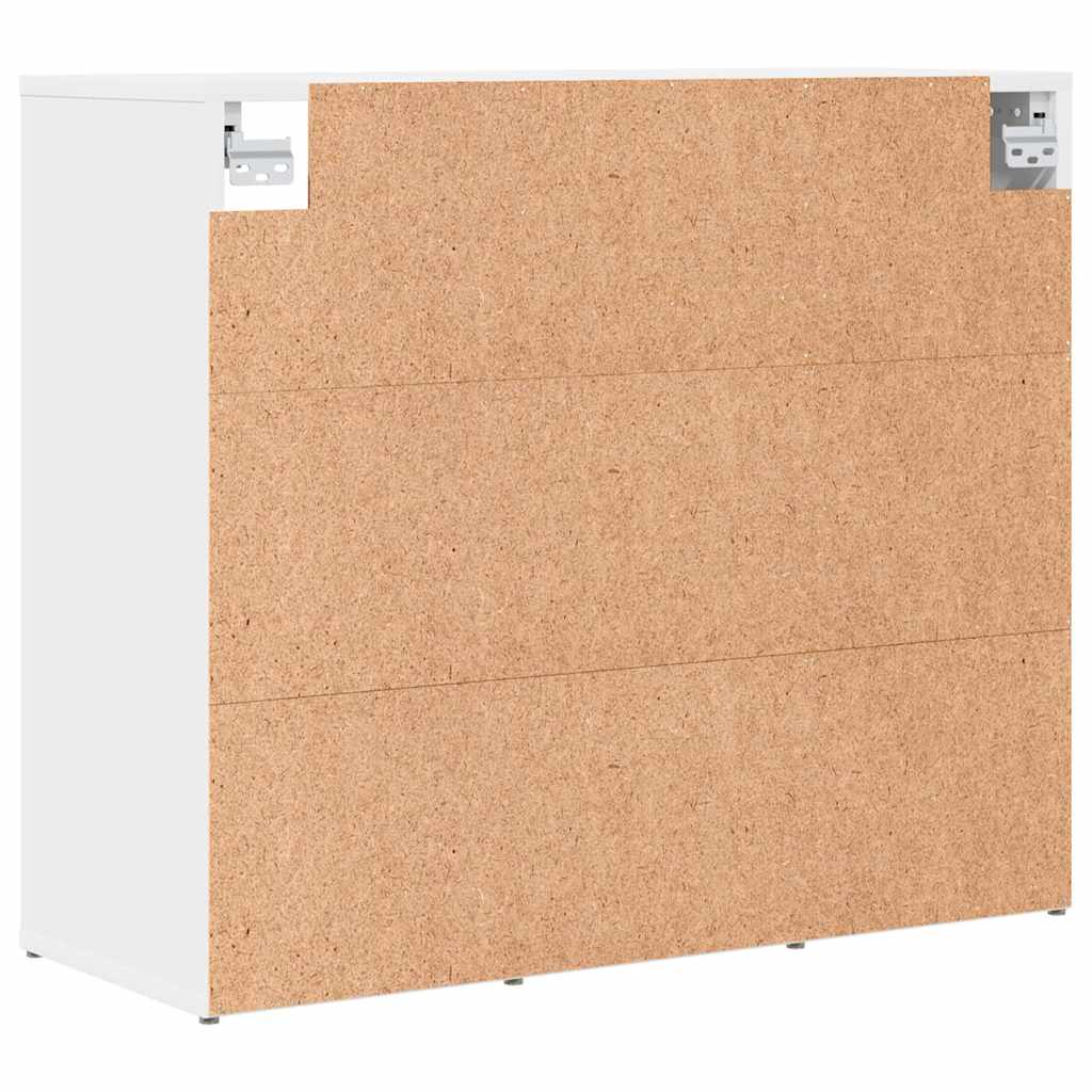 vidaXL Scarpiera Bianco 77.5 x 30 x 67 cm Legno multistrato