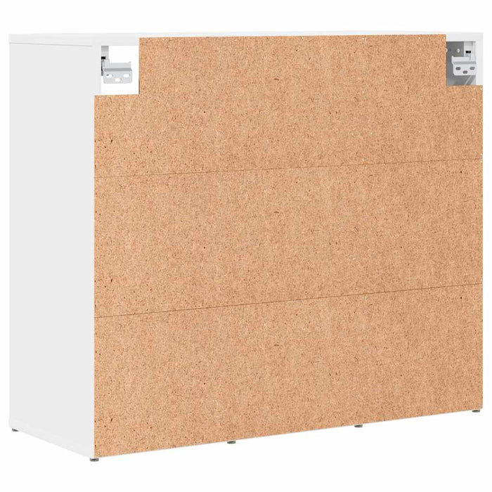 vidaXL Scarpiera Bianco 77.5 x 30 x 67 cm Legno multistrato