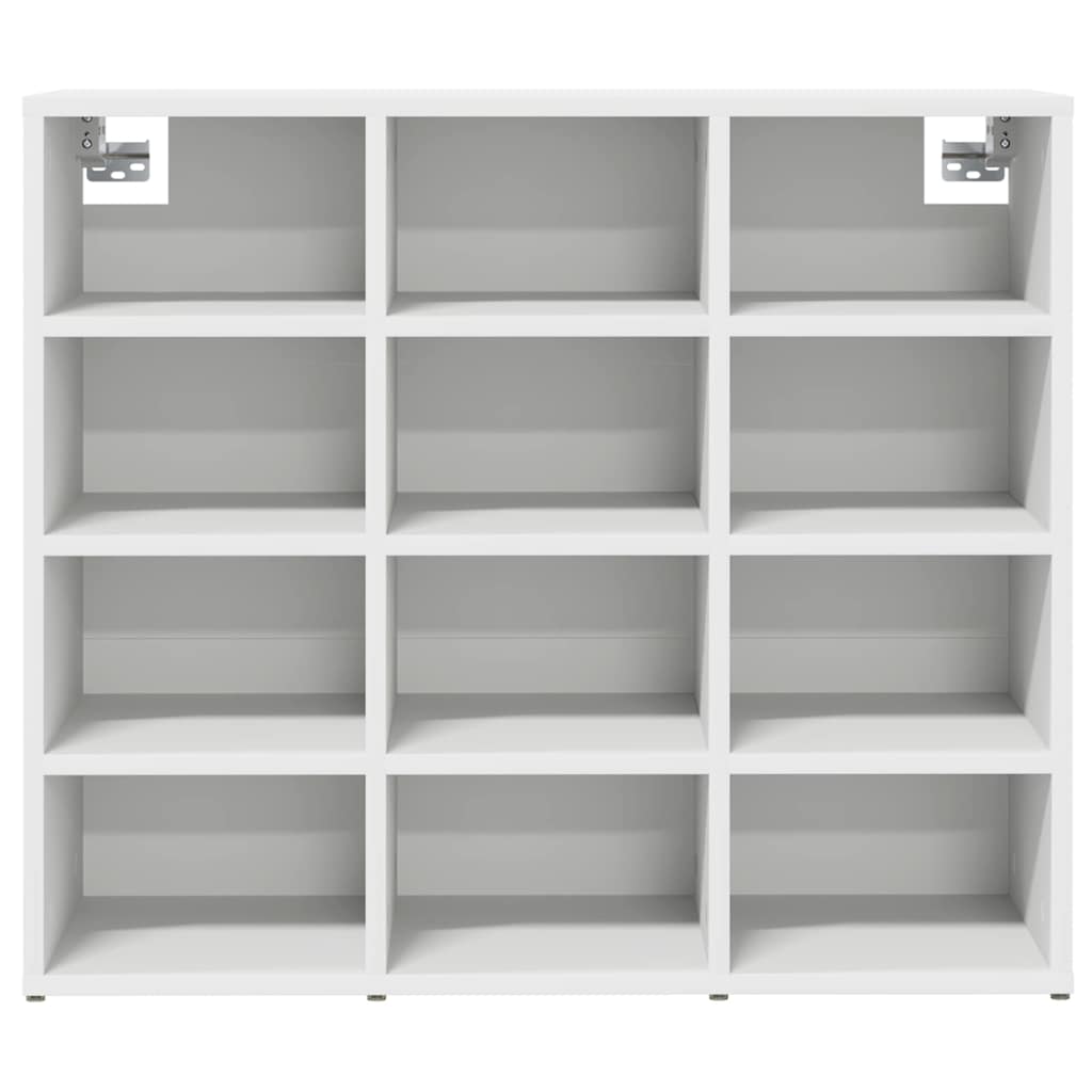 vidaXL Scarpiera Bianco 77.5 x 30 x 67 cm Legno multistrato
