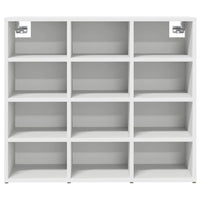 vidaXL Scarpiera Bianco 77.5 x 30 x 67 cm Legno multistrato