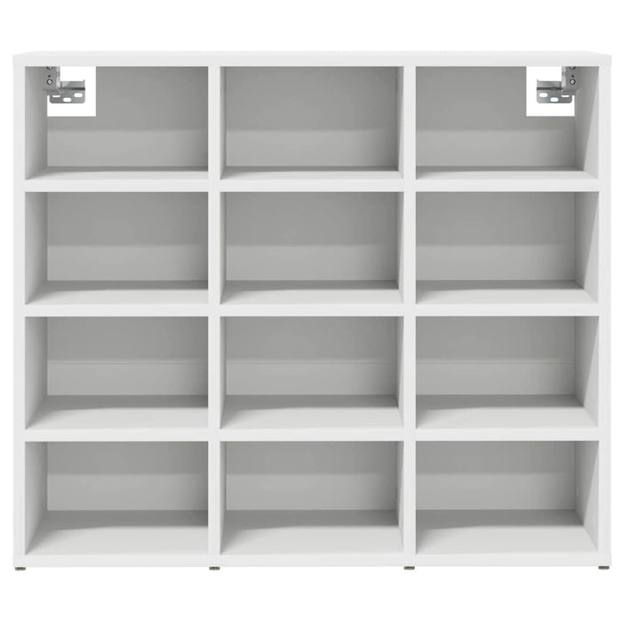 vidaXL Scarpiera Bianco 77.5 x 30 x 67 cm Legno multistrato