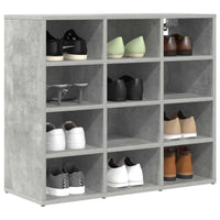 Mobile per scarpe Grigio cemento 77,5 x 30 x 67 cm 808715