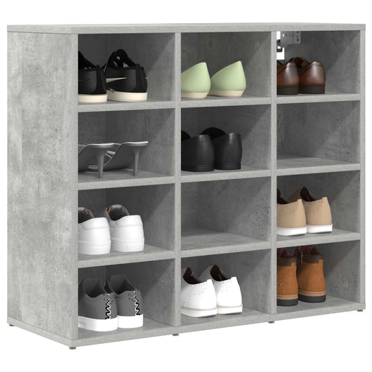 Mobile per scarpe Grigio cemento 77,5 x 30 x 67 cm 808715