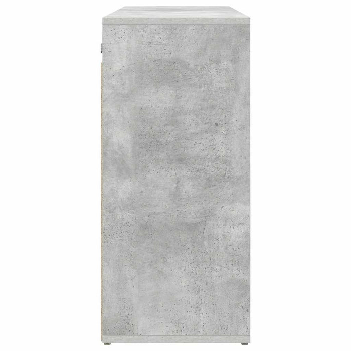 vidaXL Scarpiera Grigio cemento 77.5 x 30 x 67 cm Legno multistrato