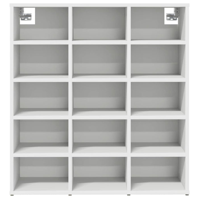 vidaXL Scarpiera Bianco 77.5 x 30 x 83.5 cm Legno multistrato