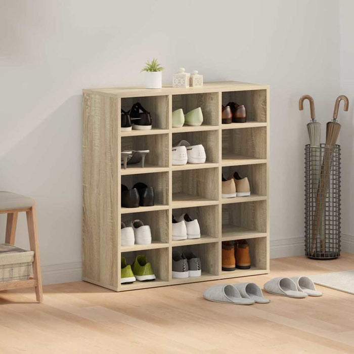 vidaXL Scarpiera rovere sonoma 77.5 x 30 x 83.5 cm Legno multistrato