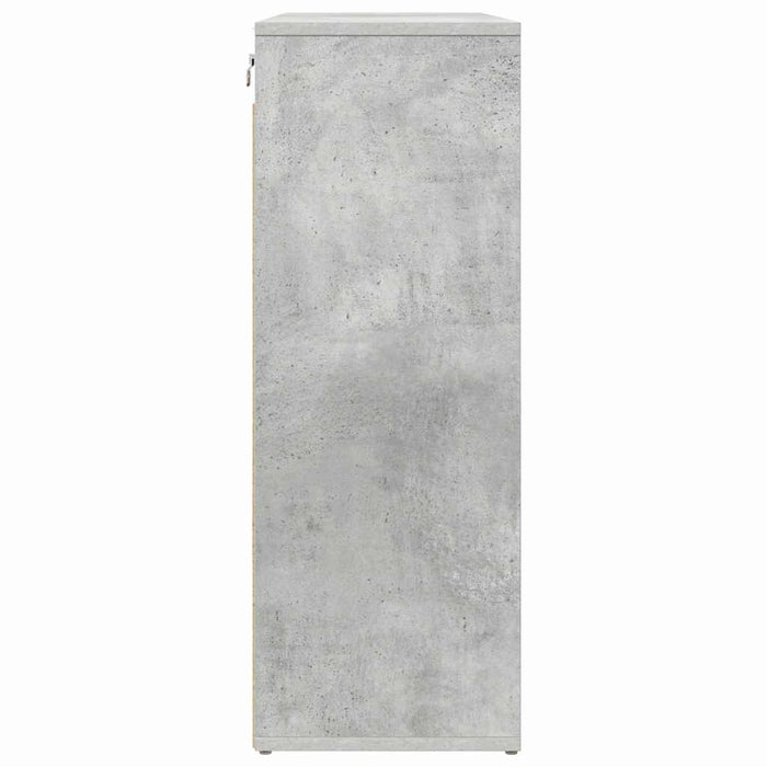 Scarpiera Grigio cemento 77.5 x 30 x 83.5 cm Legno multistrato 808724