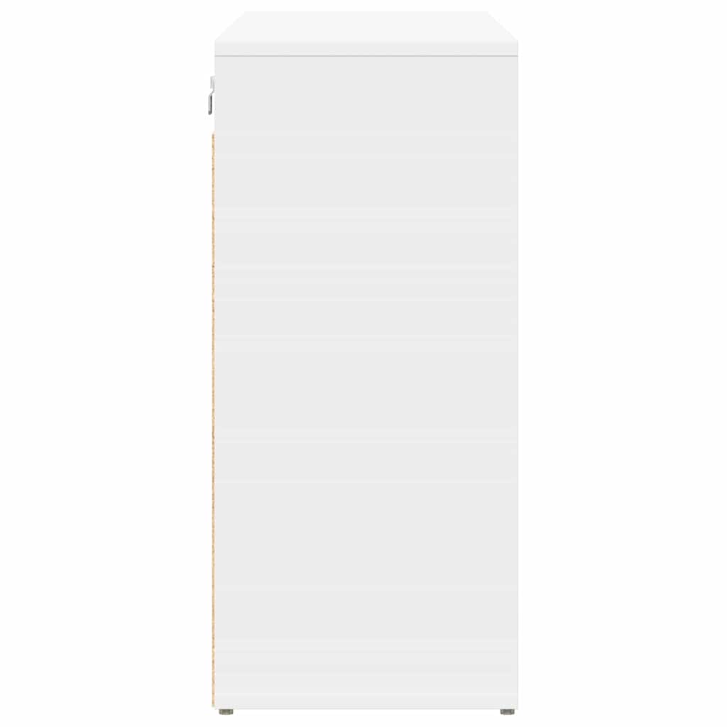 vidaXL Scarpiera Bianco 103 x 30 x 67 cm Legno multistrato