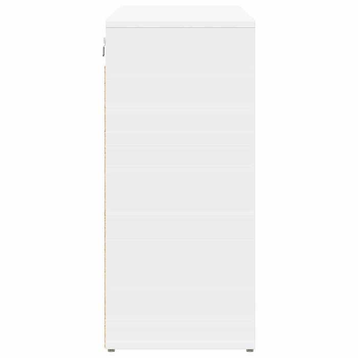 vidaXL Scarpiera Bianco 103 x 30 x 67 cm Legno multistrato