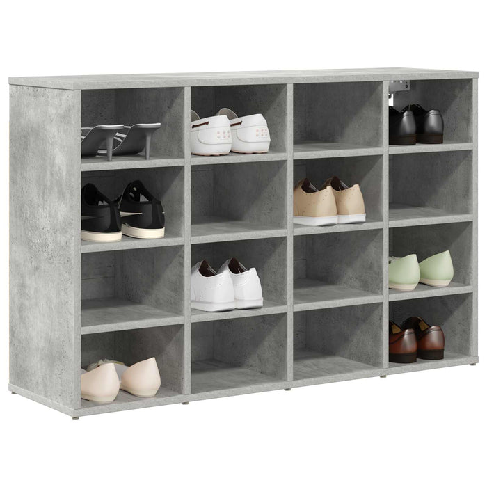 Mobile per scarpe Grigio cemento 103 x 30 x 67 cm 808733