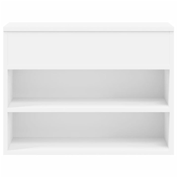 Panca Portascarpe Bianca 60x30x45cm in Truciolato 808738