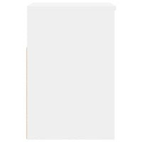 Panca Portascarpe Bianca 60x30x45cm in Truciolato 808738