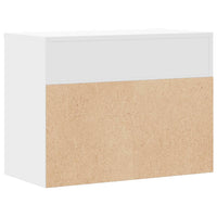 Panca Portascarpe Bianca 60x30x45cm in Truciolato 808738