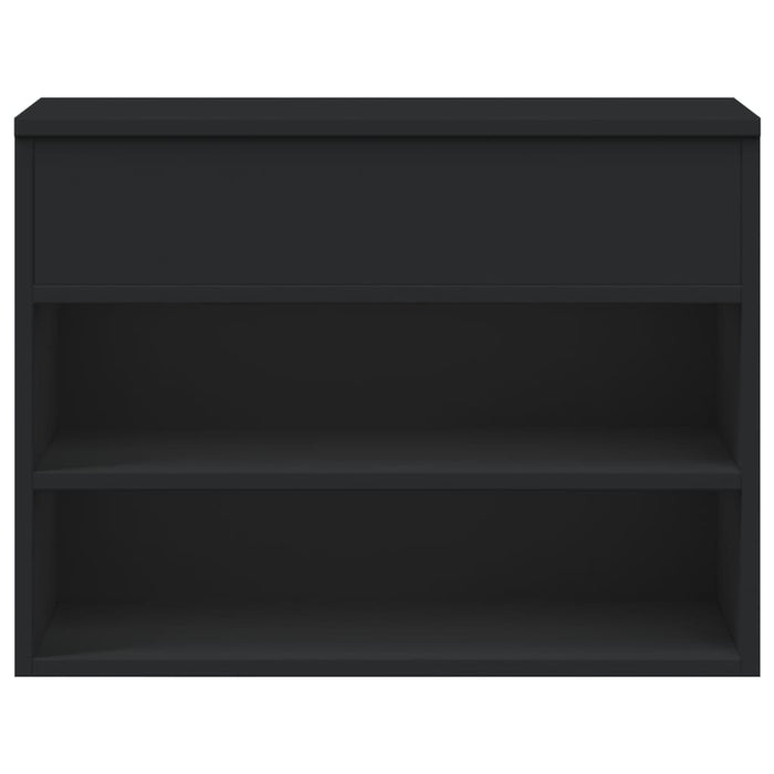 Panca Portascarpe Nera 60x30x45cm in Truciolato 808739