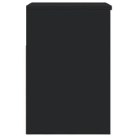 Panca Portascarpe Nera 60x30x45cm in Truciolato 808739