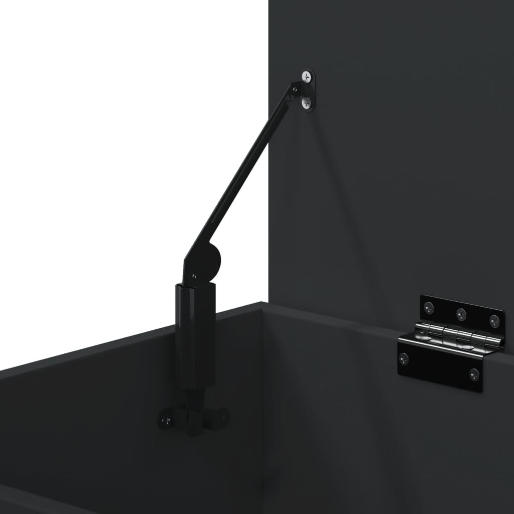 Panca Portascarpe Nera 60x30x45cm in Truciolato 808739