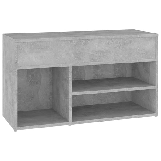 scarpiera scarpiera cassettiera scaffale mobile da ingresso portaoggetti 80 x 30 x 45 cm derivati ​​del legno grigio 02_0022975